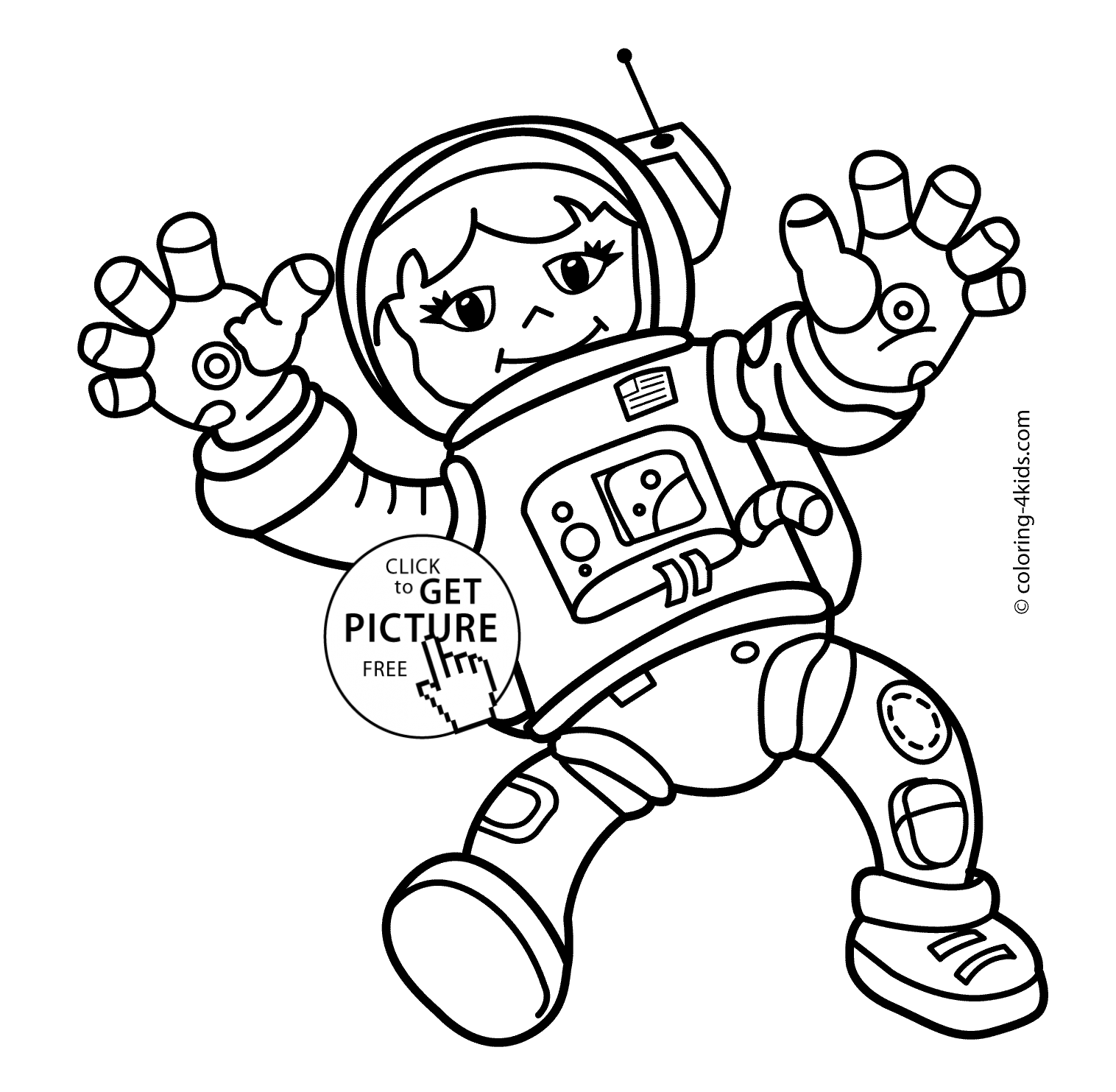 Space Coloring Pages Free Coloring Home