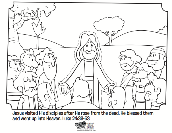 Jesus Appears to His Disciples - Bible Coloring Pages | What's in the Bible?