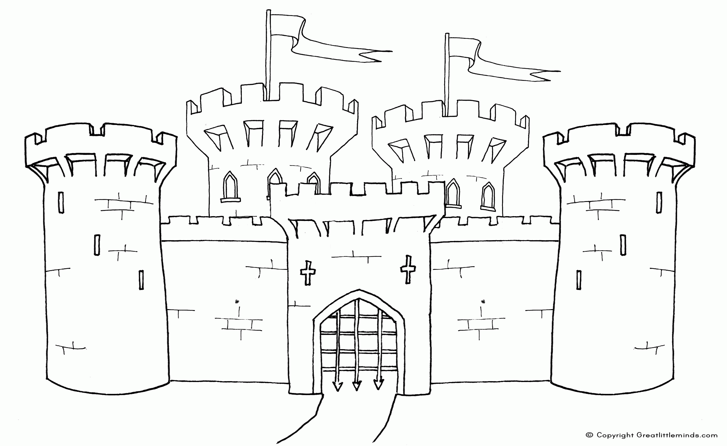 Popular Free Printable Castle Coloring Pages For Kids - Widetheme