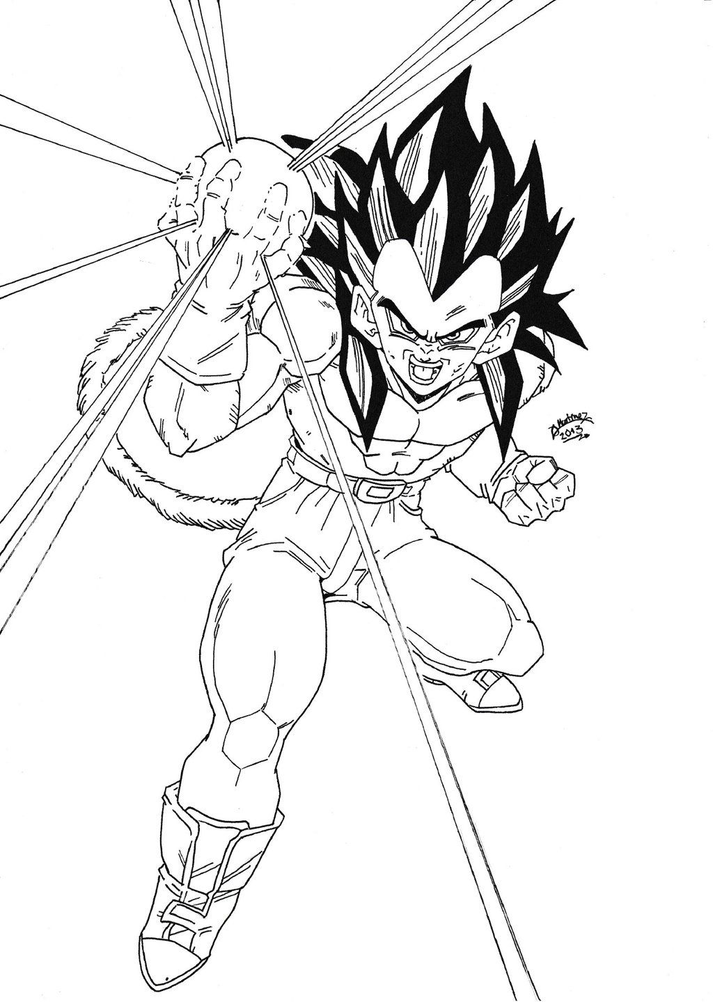 Dragon Ball Z Vegeta Coloring Pages - Coloring Home