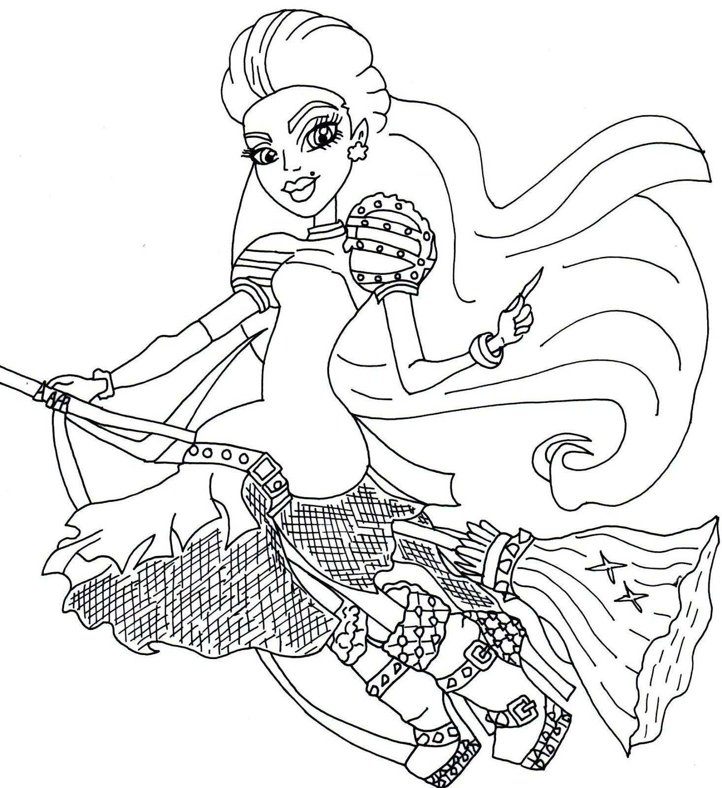 Free Printable Monster High Coloring Pages Impressive - Coloring pages