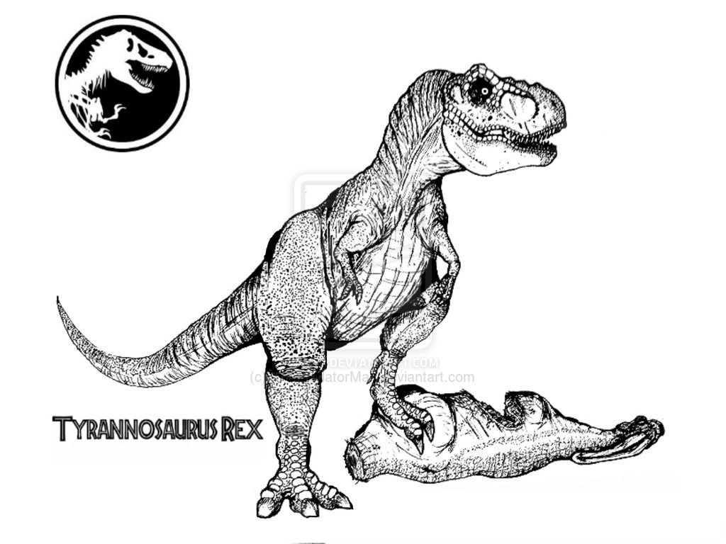 10 Pics Of Jurassic World T-Rex Coloring Pages - World Jurassic