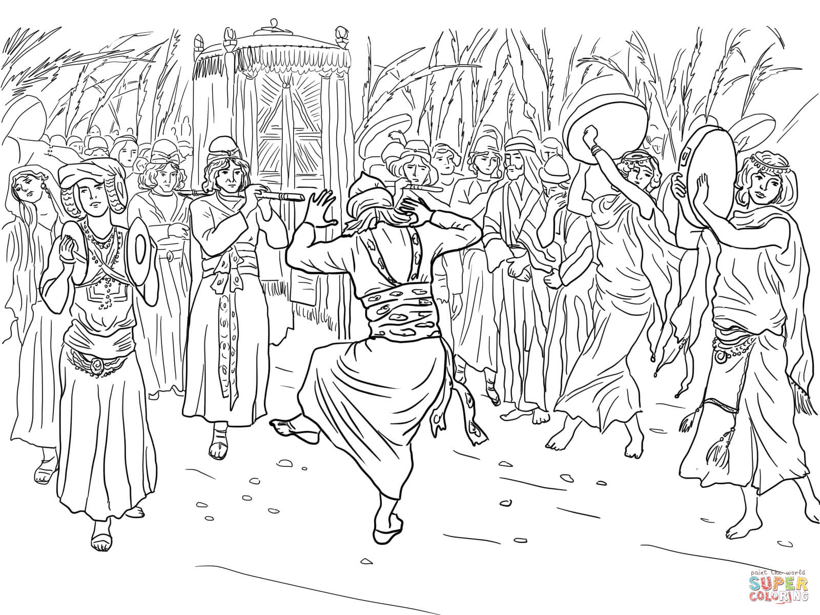 Ark Of The Covenant Coloring Page