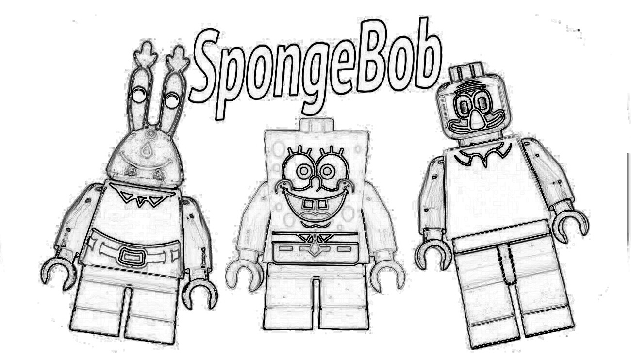 Lego Spongebob Coloring Page