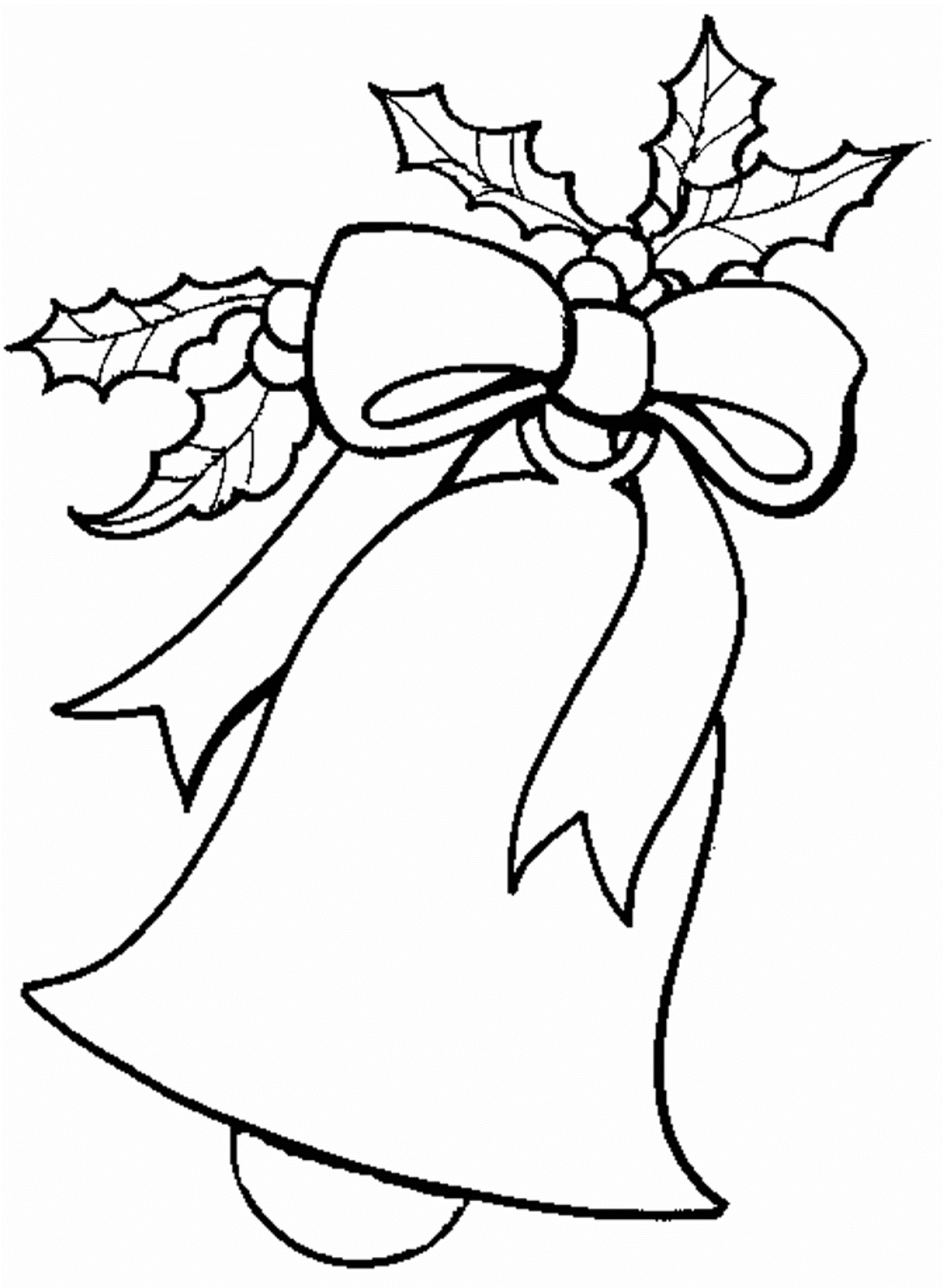 Free Coloring Pages For Christmas Bell Printable | Christmas ...
