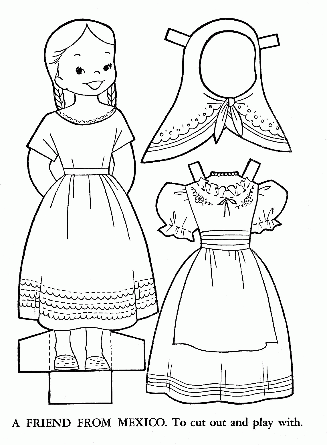 Mexican Coloring Pages - Coloring Page