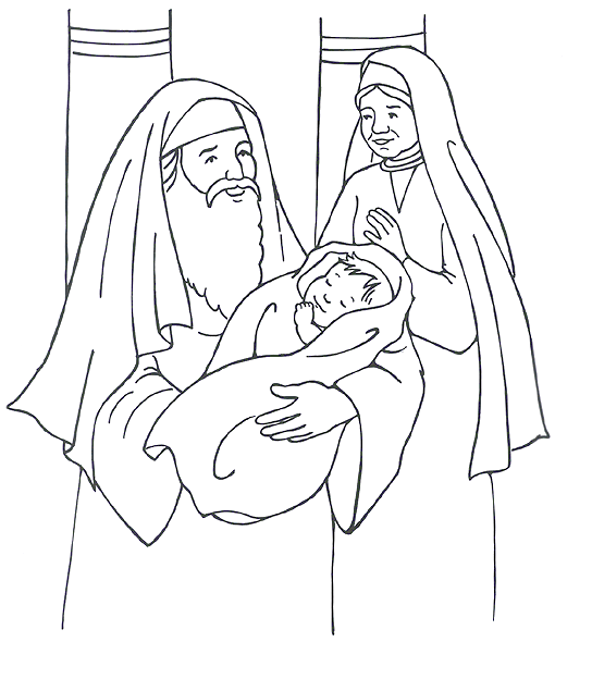 Hannah Prays For A Baby Coloring page