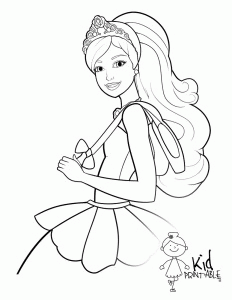 Barbie For Girls - Coloring Pages for Kids and for Adults