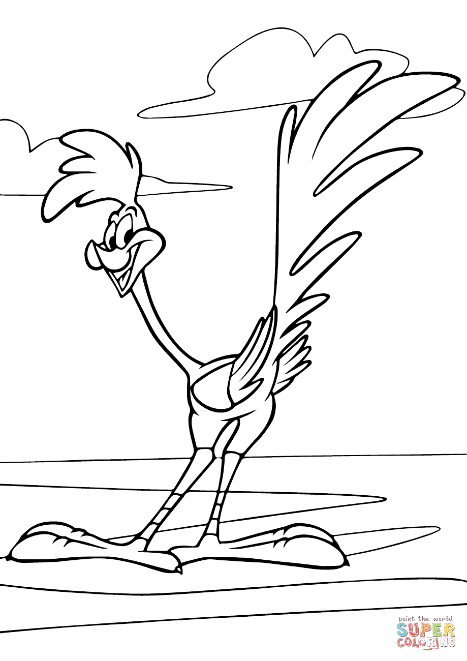 Looney Tunes Road Runner coloring page | Free Printable ...
