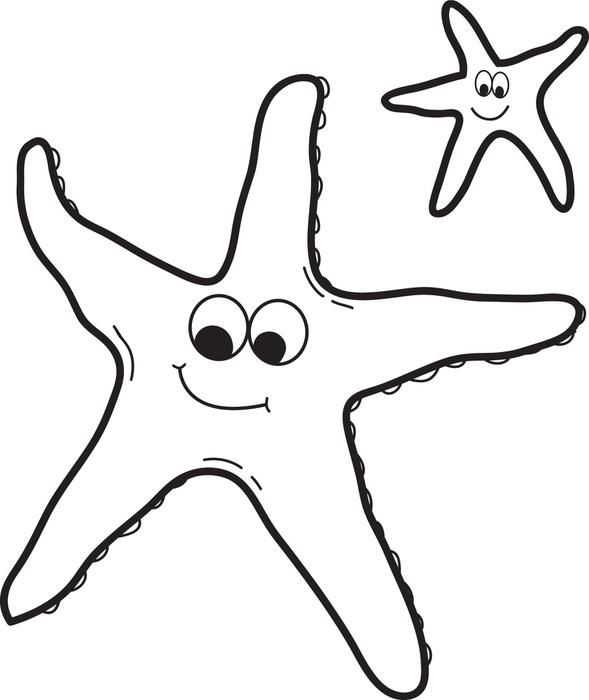 cute starfish coloring pages | Only Coloring Pages