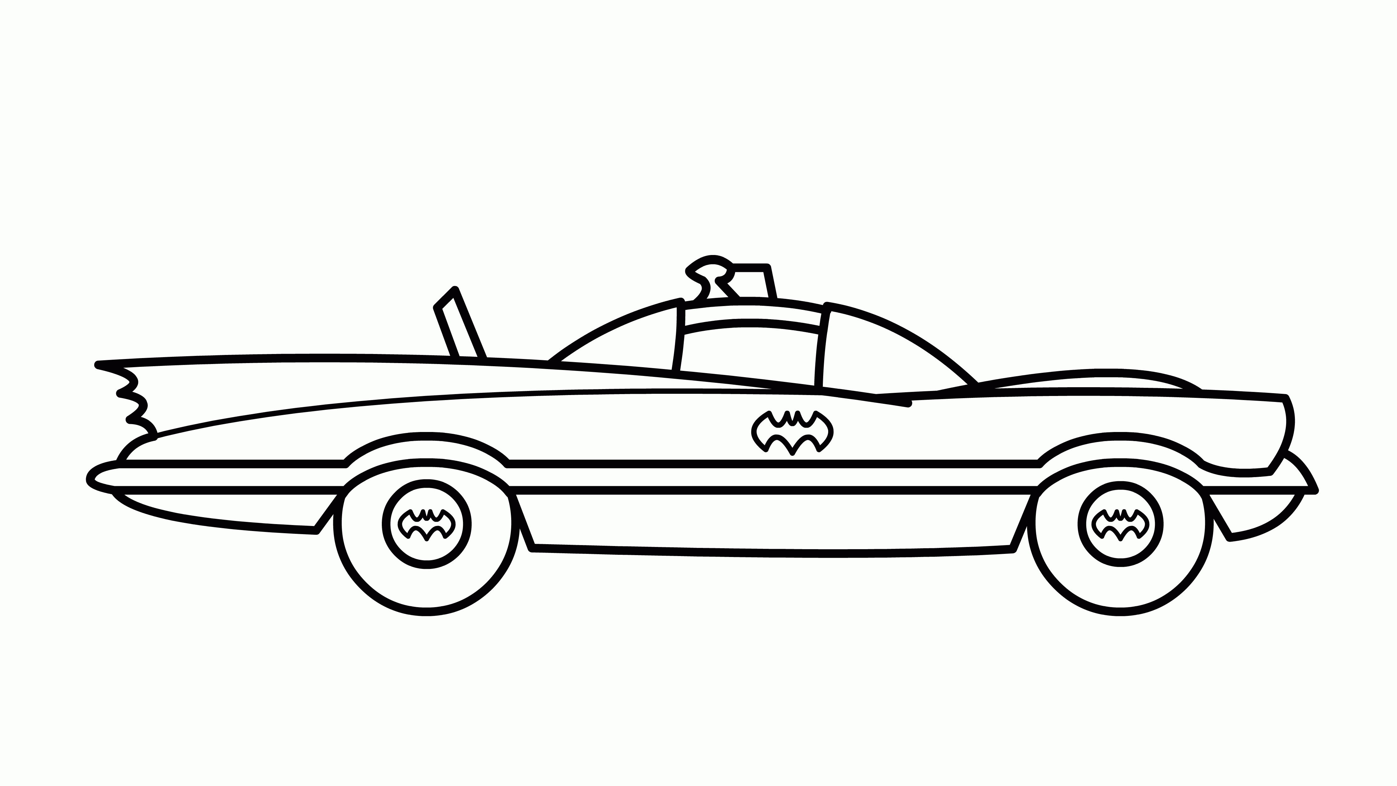 Batmobile Coloring Page - Coloring Home