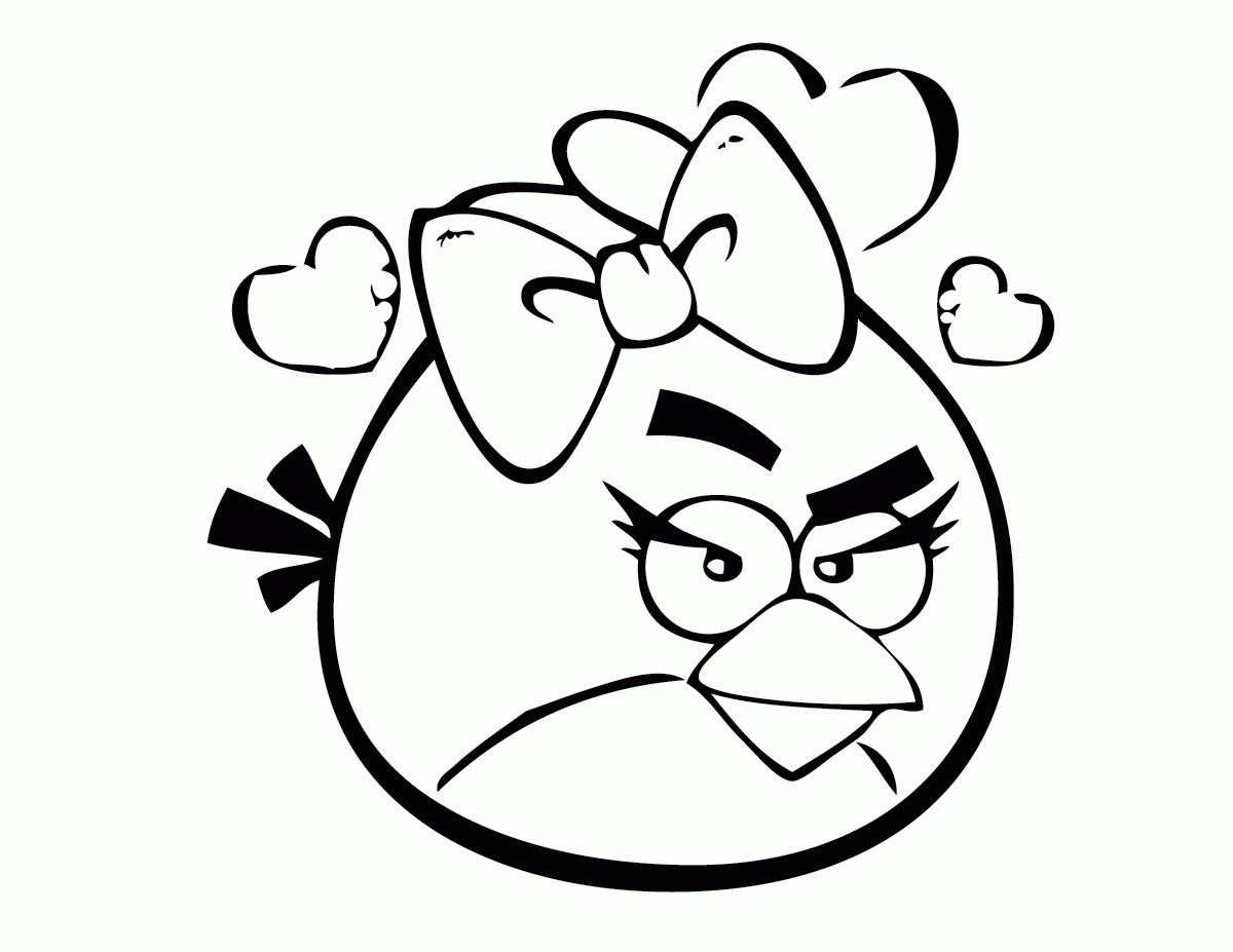 Angry Bird Christmas Coloring Pages - Coloring Pages For All Ages
