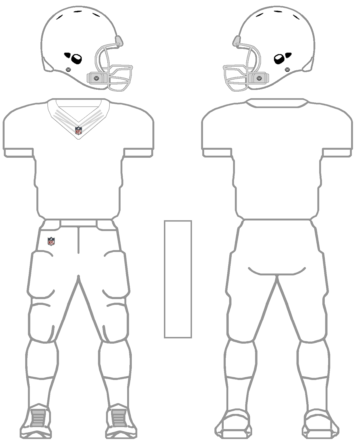 Blank Football Jersey Coloring Page Coloring Home