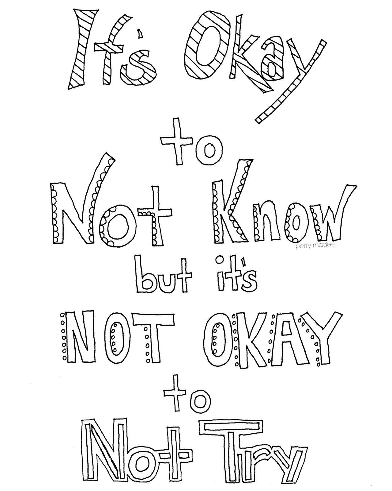 Quotes Coloring Pages Doodle Art Alley