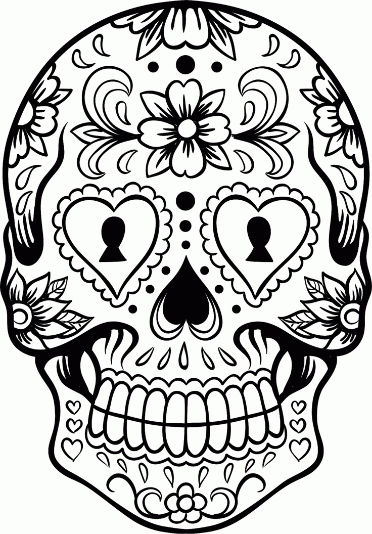 Skull Coloring Pages | Free Coloring Pages