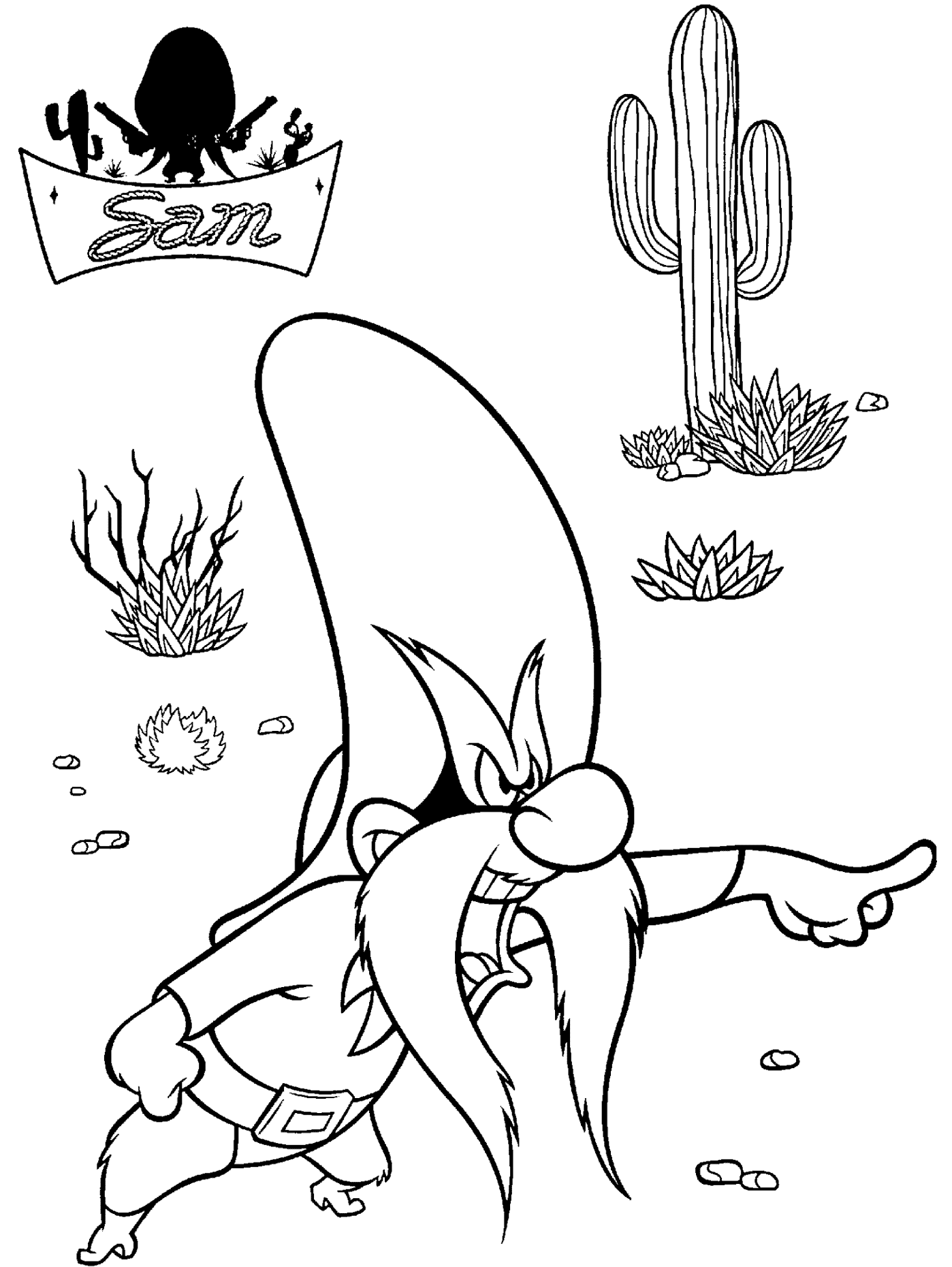 Looney Tunes Coloring page : LOONEY TUNES SPOT COLORING PAGES