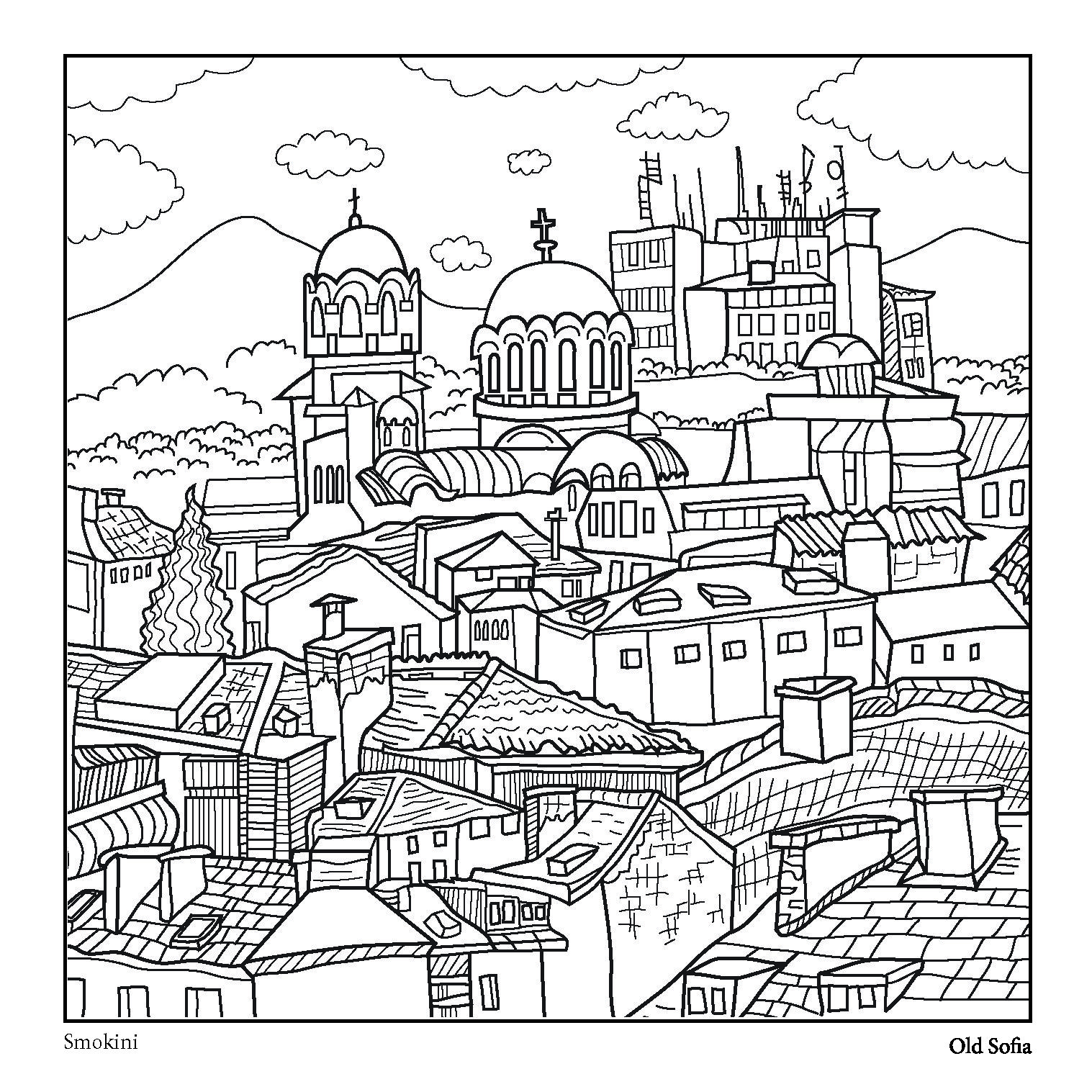 This is an adult coloring page from Urban Stories coloring ...