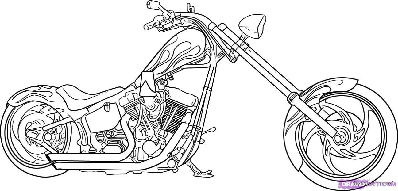 Motorcycle Coloring Pages Great Online pdf to print - Coloring pages