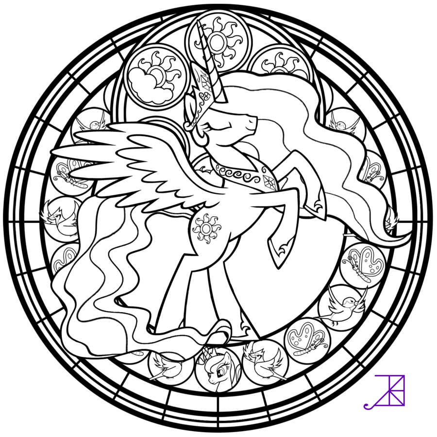 Stained Glass Ichthus Sketch Coloring Page