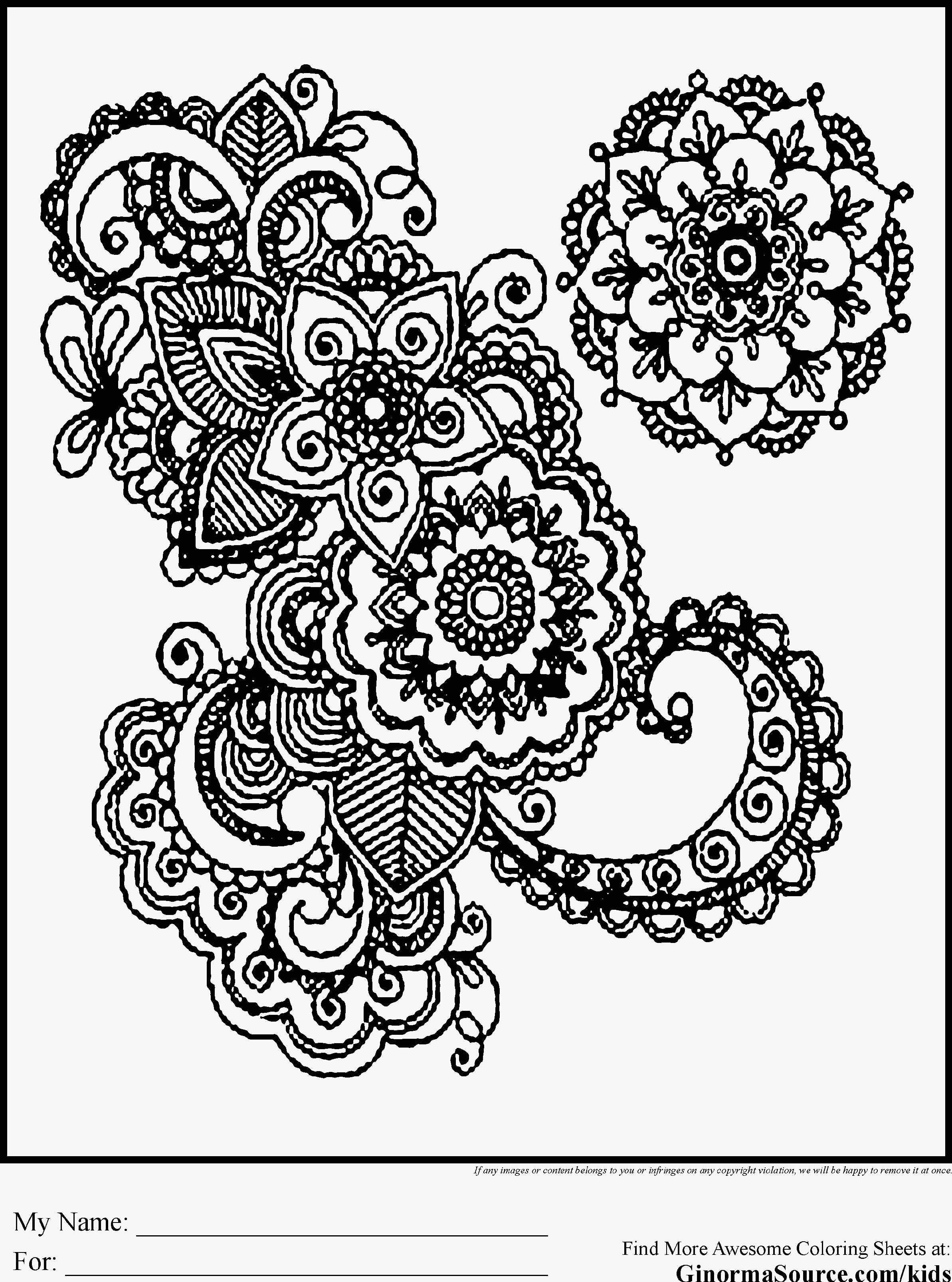 Printable Coloring Pages For Adults Abstract - Coloring Home