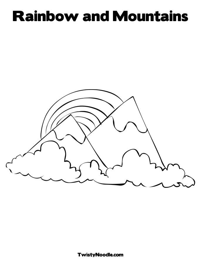rivers and mountains Colouring Pages