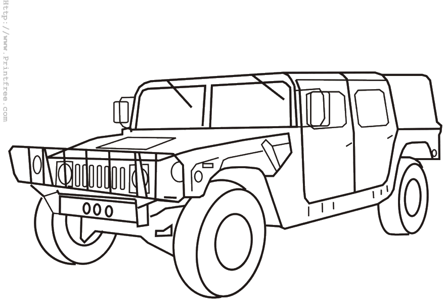 Coloring Pages Military Vehicles Home Army