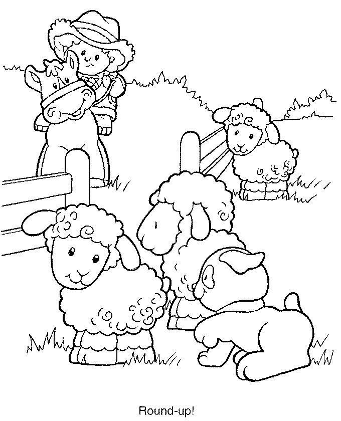 Animals Coloring Pages Pets And Animals On The Farm Cat And Dog 