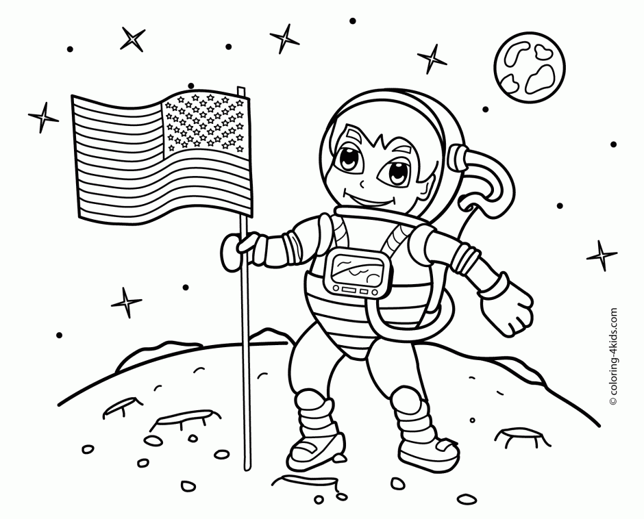 Astronaut Coloring Pages Coloring Pages 258587 Astronaut Coloring 