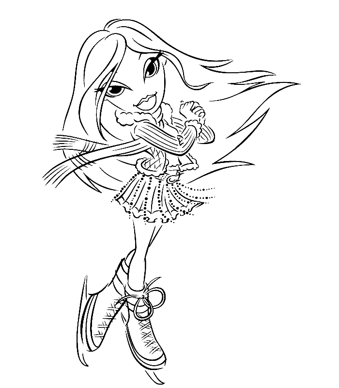 Bratz Christmas Coloring Pages Coloring Home
