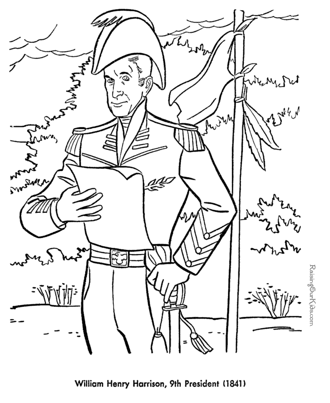 William Henry Harrison Coloring pages - Free and Printable!