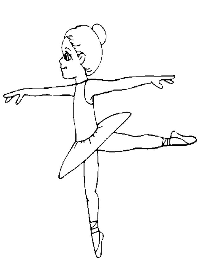 Coloring Pages Ballet Dancer Free Printable Templates