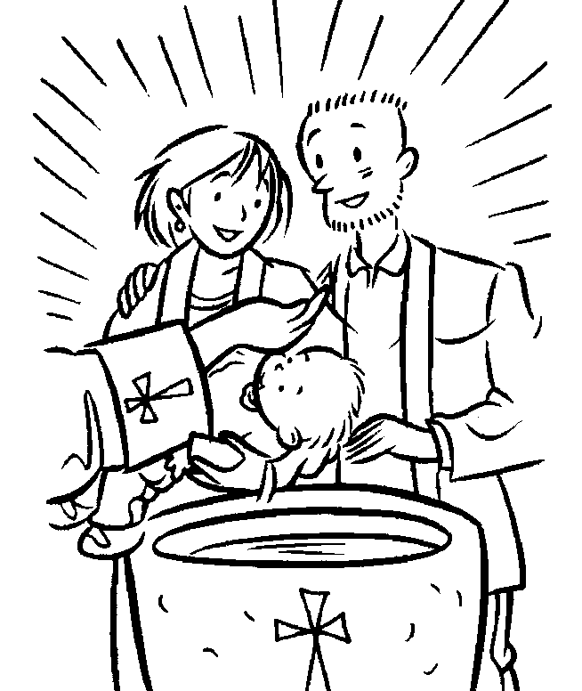 Catholic Baptism Colouring Pages - Coloring Home