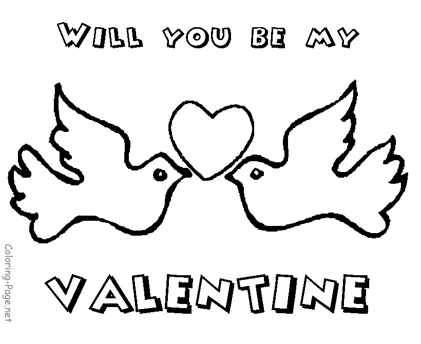 Valentine Heart Coloring Pages - Coloring Home