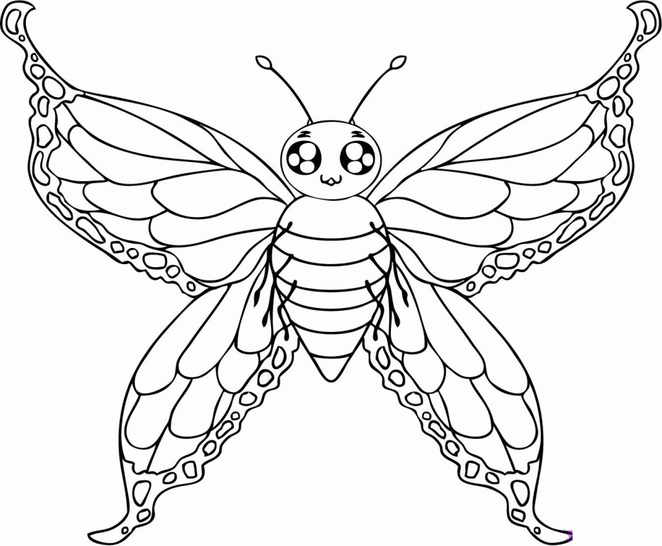 Black And White Coloring Page Monarch Butterfly Id 71905 146243 
