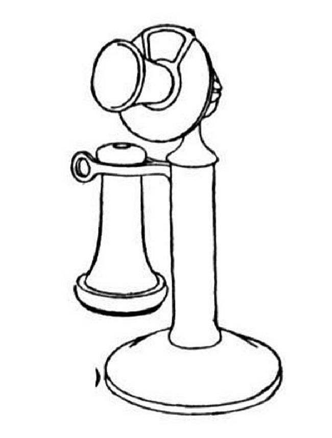 Telephone coloring pages