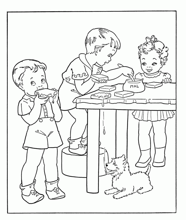 Peanut Butter Coloring Pages - Coloring Home