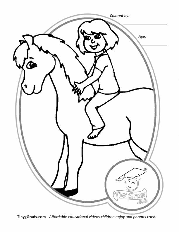 Horse And Rider Coloring Pages - Coloring Home