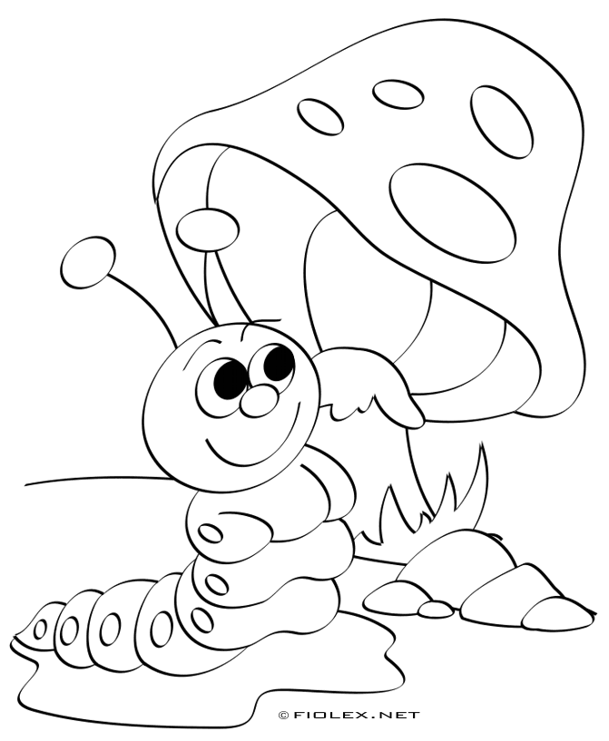 Caterpillar Coloring Pages For Kids - Coloring Home
