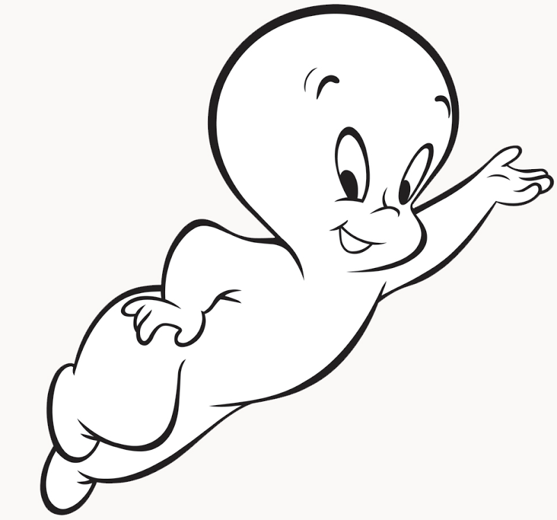 Casper The Friendly Ghost Coloring Pages Coloring Home