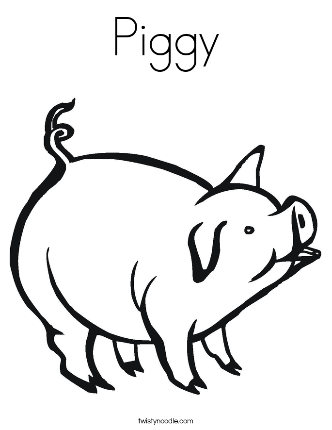 is piggy Colouring Pages (page 2)