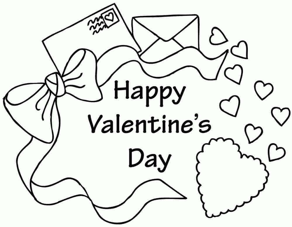 Preschool Valentine Coloring Pages - Coloring Home