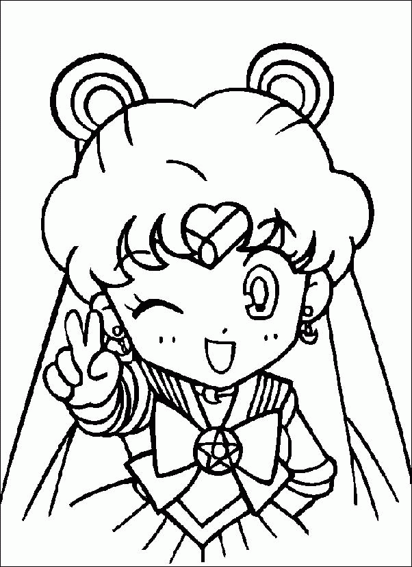 sailor mini moon kneel coloring pages - photo #20