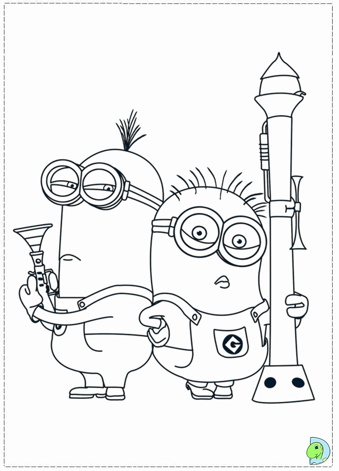 Minions Coloring page « Printable Coloring Pages