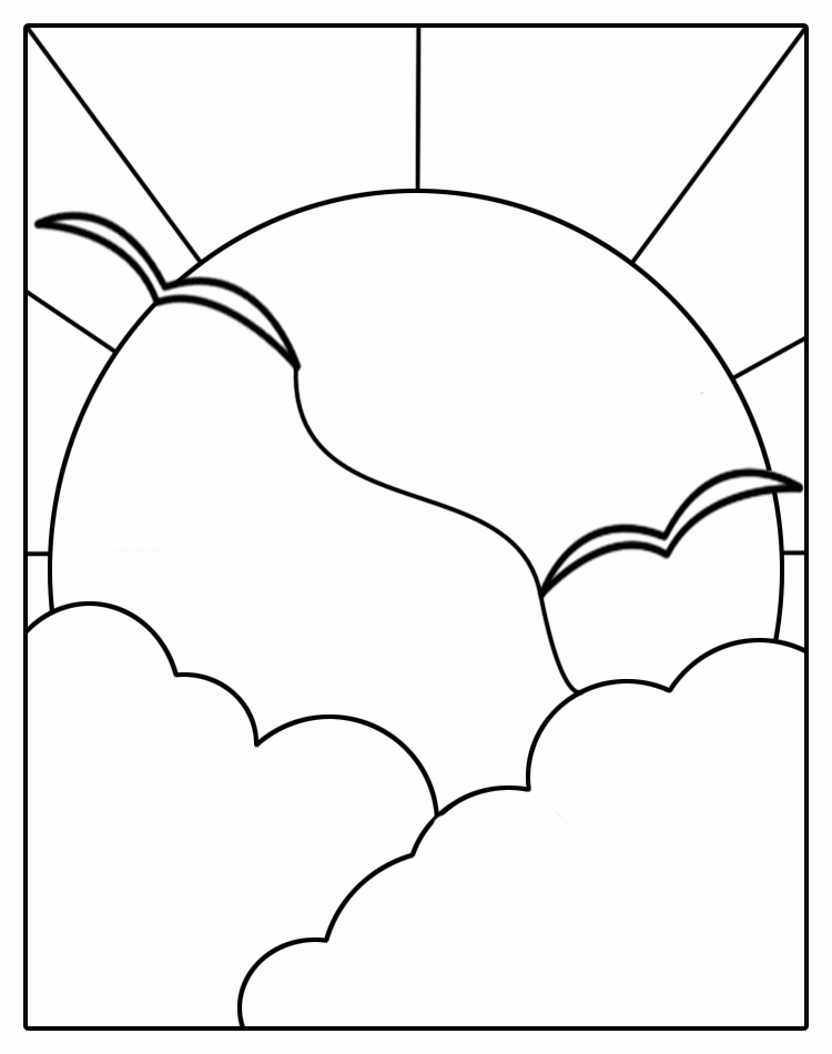 Printable Stained Glass Window Coloring Page Coloring Pages