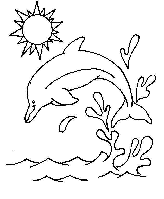 Dolphin coloring pages | 着色页 | 着色のページ | halaman mewarnai 