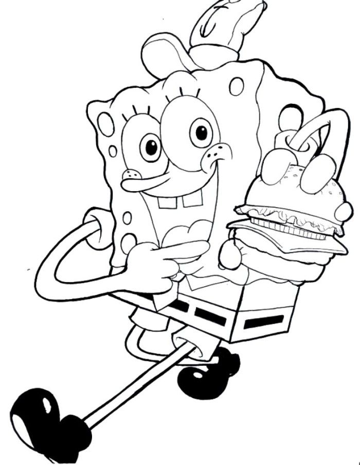 Punk Spongebob Coloring Page Free - Nickelodeon Coloring Pages on 