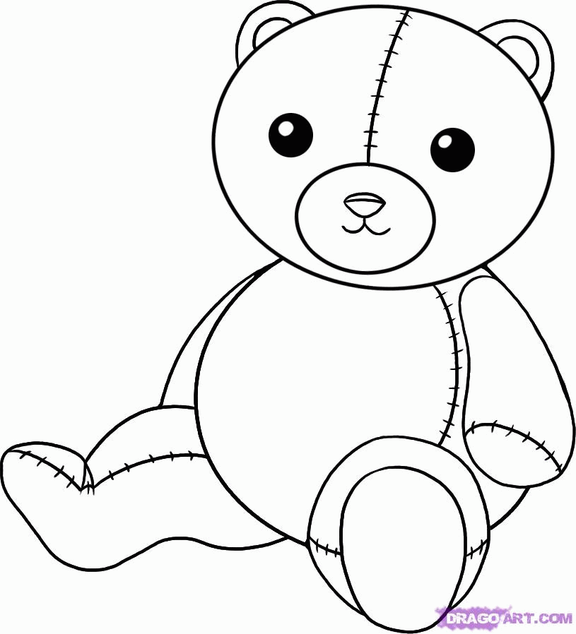 How to Draw a Teddy Bear, Step by Step, Stuff, Pop Culture, FREE 