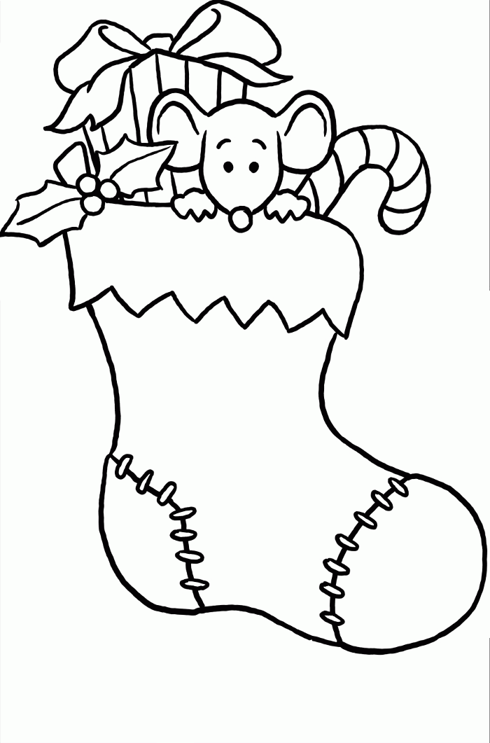 Coloring Pages Christmas Stocking - Coloring Home