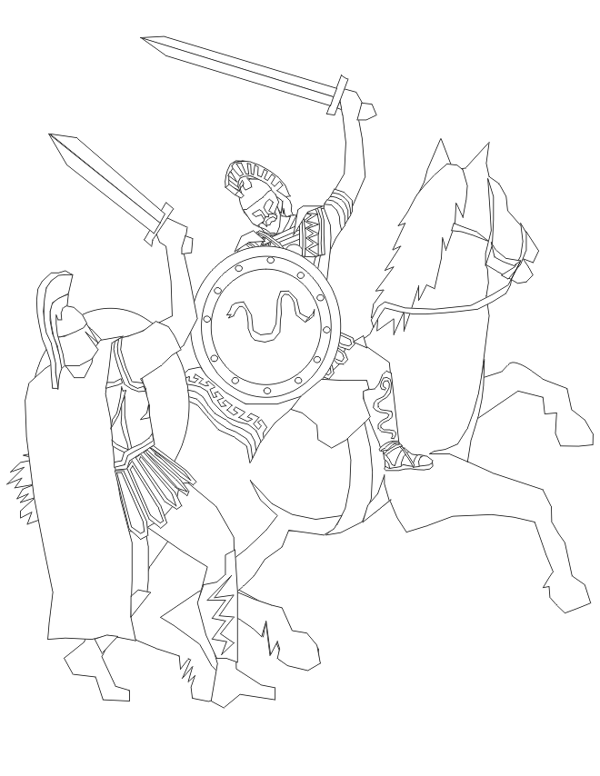 Knights Coloring Pages