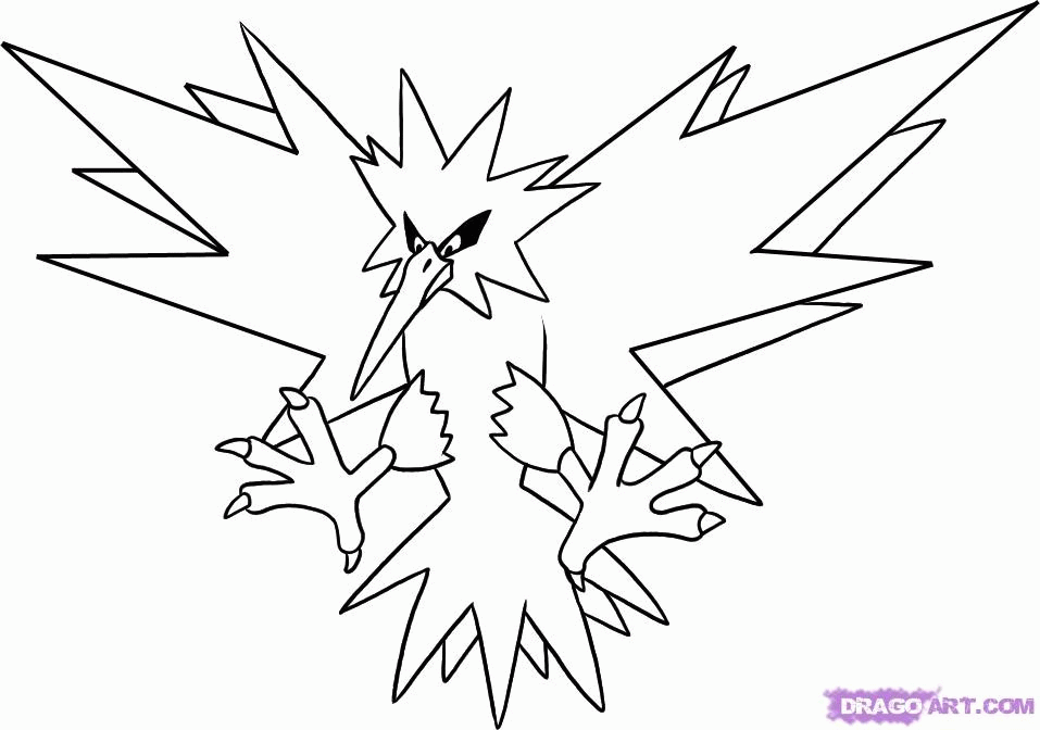 Pokemon Coloring Pages Ho-oh | Coloring Pages For Kids